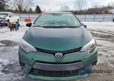 2016 Toyota Corolla L from USA, damaged, VIN 5YFBURHE2GP409134